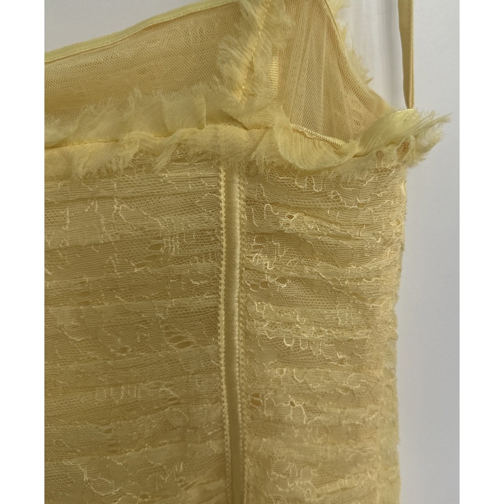 Ulla Johnson Women Size 0 Florelle Chantilly Lace Midi Dress Lemonbalm - Picture 11 of 16